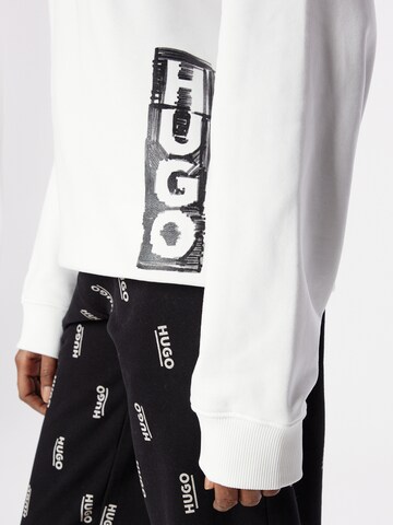 HUGO Sweatshirt 'Deroxane' i hvid