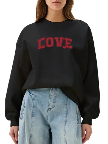 GORHEY - Sudadera en negro: frente