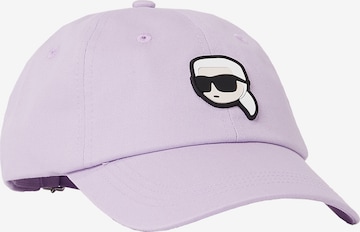 Karl Lagerfeld Cap 'Ikonik 2.0' in Purple: front