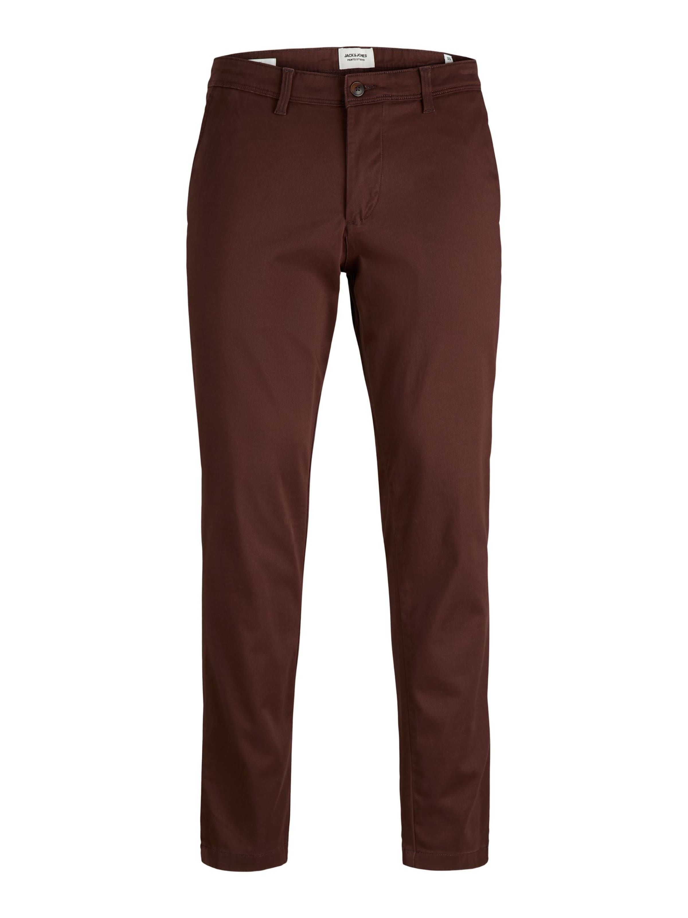 JACK & JONES Chino Pants 'JJIMarco JJBowie' in 33/32 in Dark brown, Item view