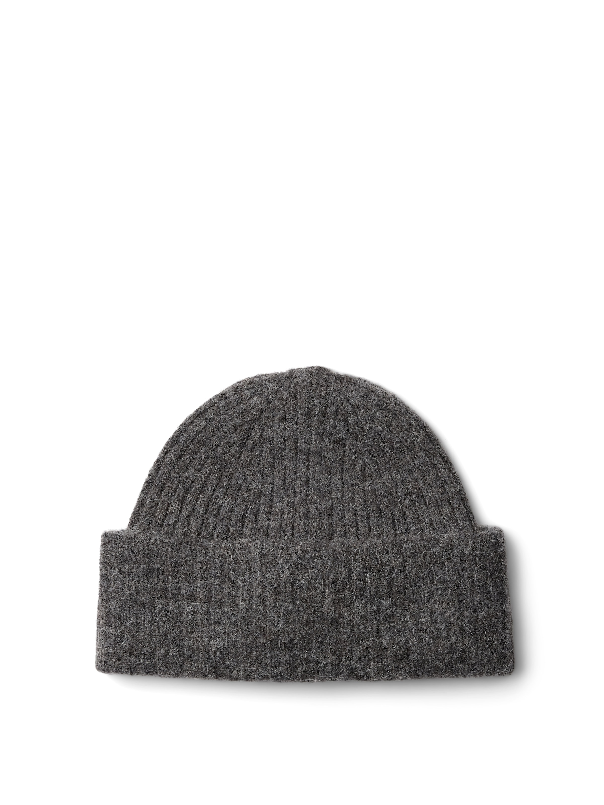 SELECTED Beanie in Grey: front