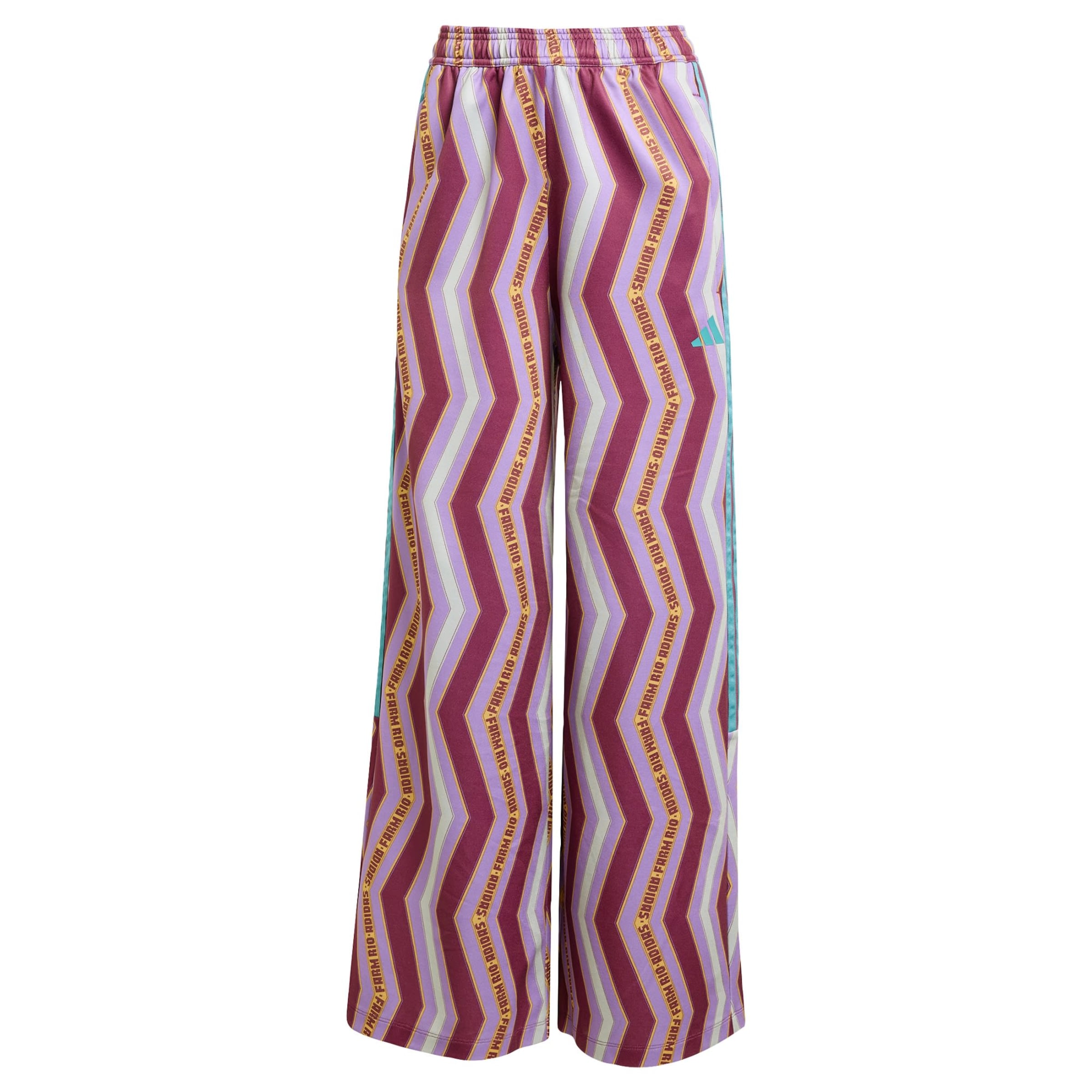 ADIDAS SPORTSWEARWide Leg/ Široke nogavice Sportske hlače 'Adidas x Farm Tiro' - ljubičasta boja: prednji dio