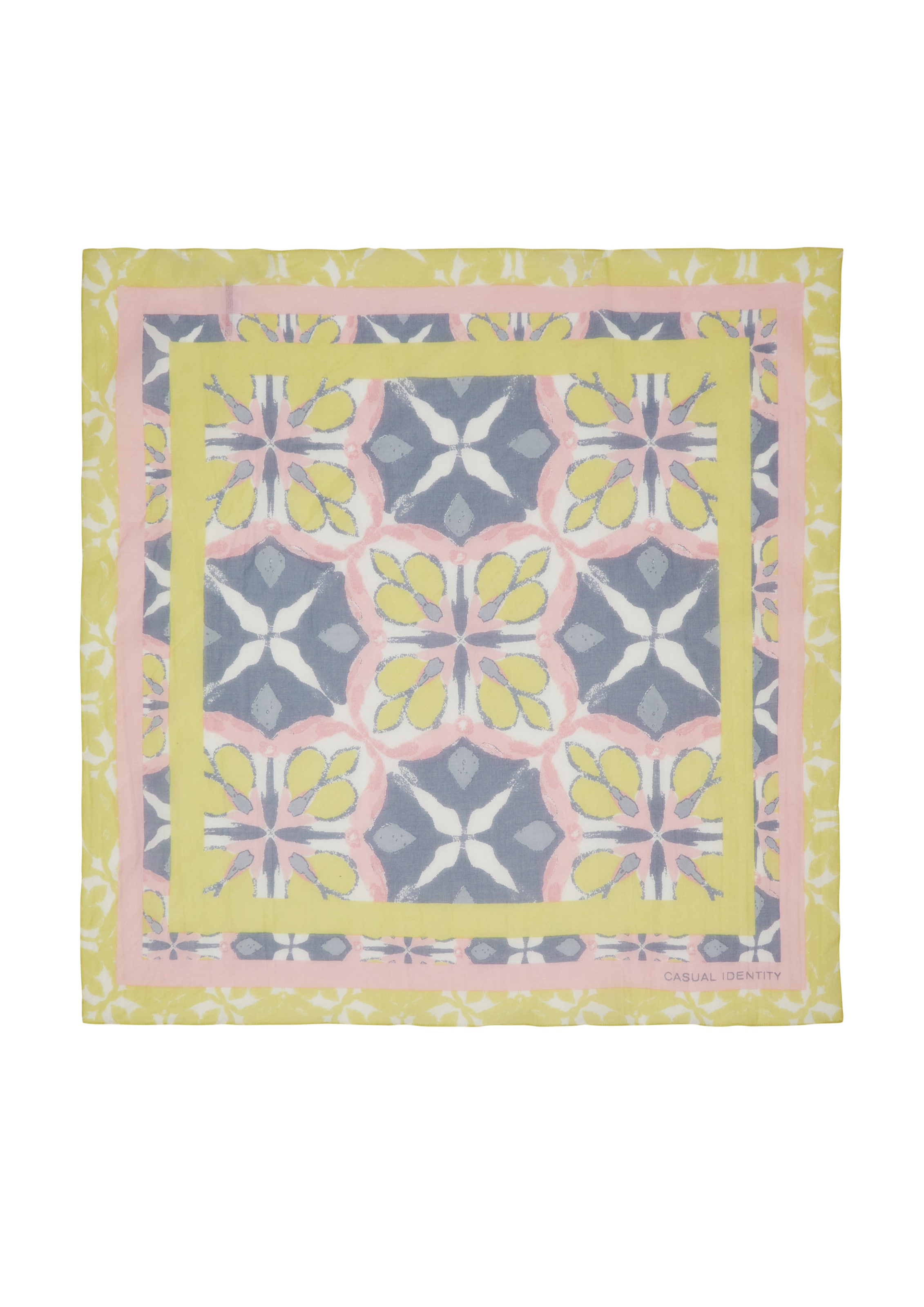 COMMA Tuch in taubenblau / oliv / rosa / weiß, Produktansicht