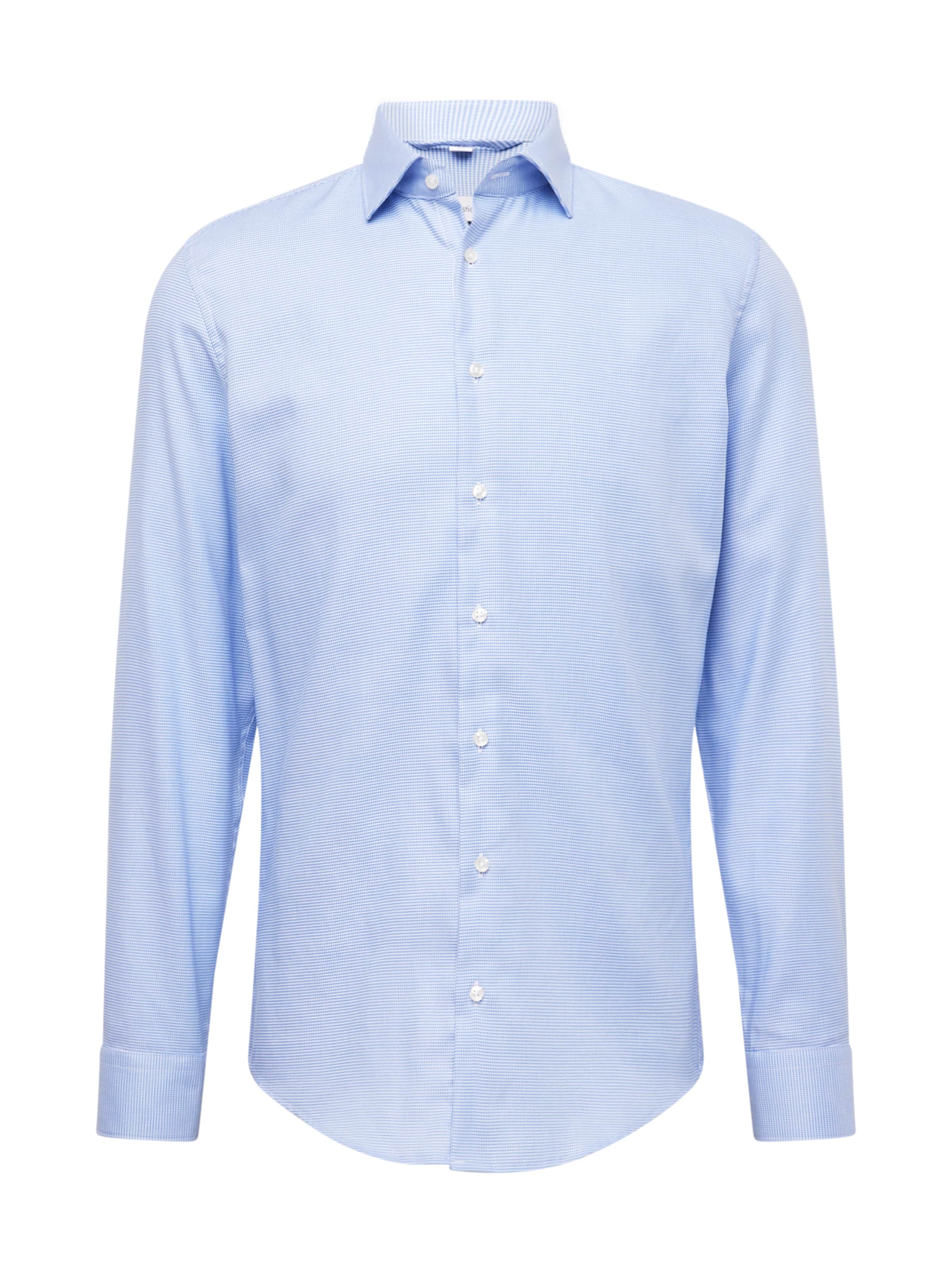 SEIDENSTICKER Slim fit Button Up Shirt 'New Kent' in Blue: front