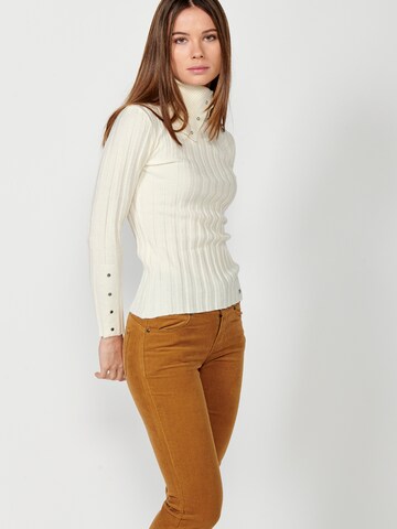 Pull-over KOROSHI en blanc