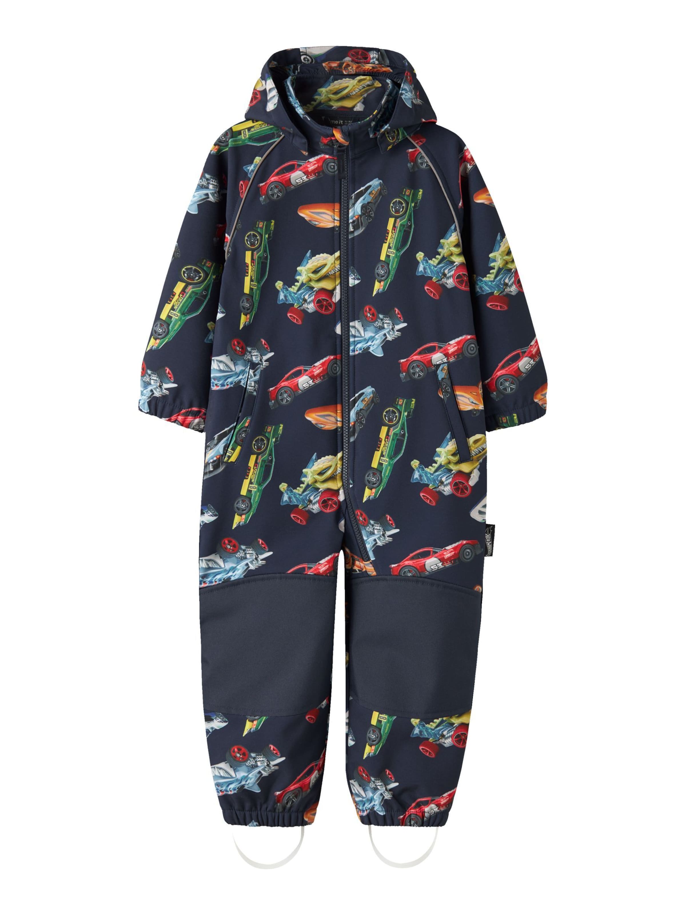 NAME IT Dungarees 'Alfa08' in 80 in marine blue / Light blue / Green / Red, Item view