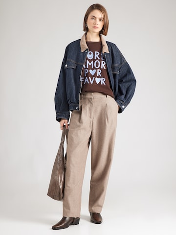 Hailys Tričko 'Su44ndy' - Hnedá