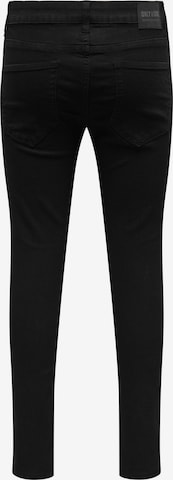 Only & Sons Skinny Jeans 'WARP' in Schwarz