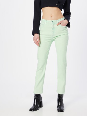 Coupe slim Jean 7 for all mankind en vert : devant