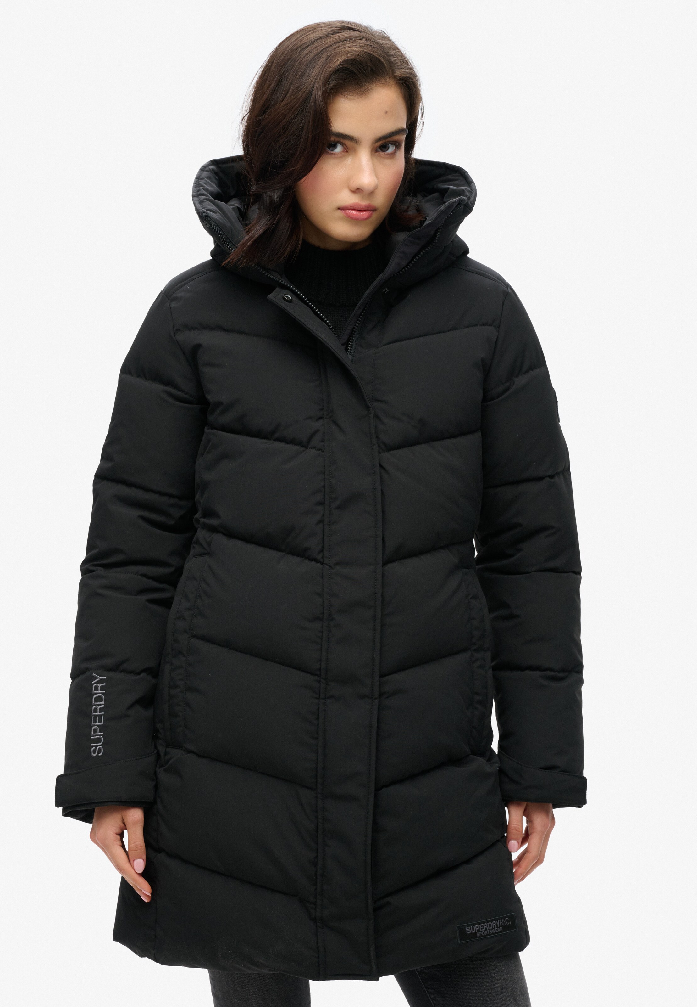 Veste d’hiver 'City Chevron' Superdry & Co en noir