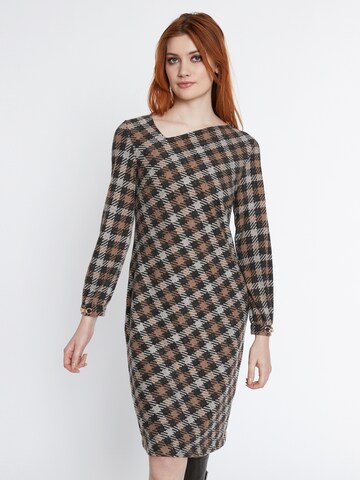 Ana Alcazar Kleid 'Sopari' in Braun: Vorderseite