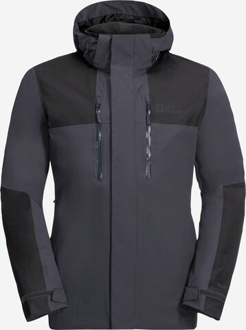 JACK WOLFSKIN Outdoor jacket 'JASPER' in Grey: front