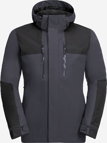 JACK WOLFSKIN Outdoorjacke 'JASPER' in Grau: predná strana