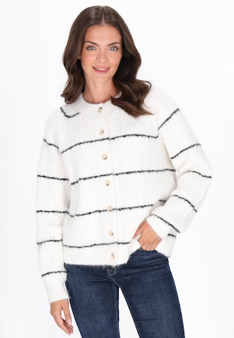 usha BLUE LABEL - Casaco de malha em branco: frente