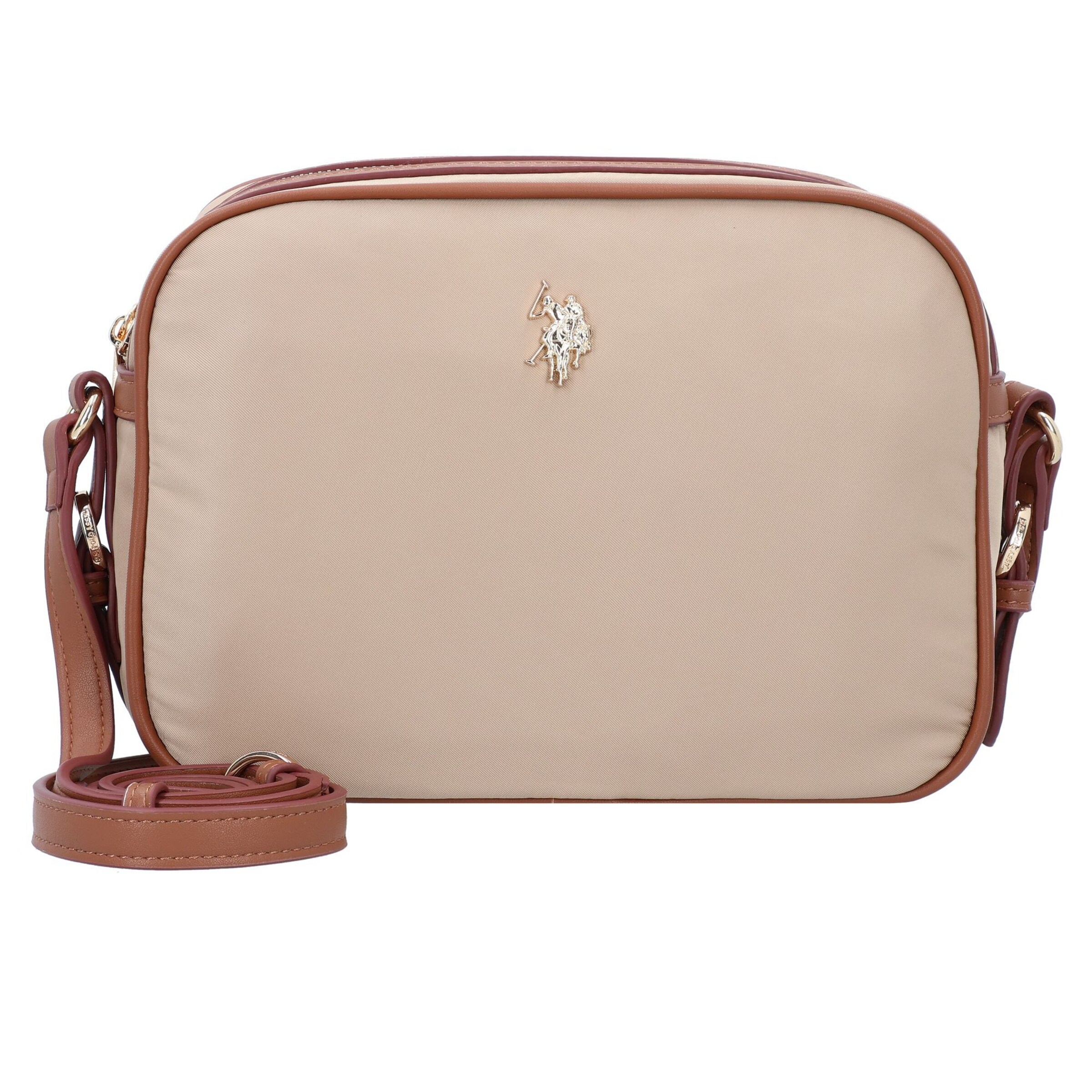 U.S. POLO ASSN. Crossbody bag &#x27;Houston&#x27; in Beige: front