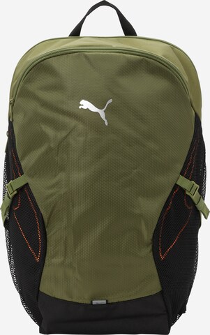 PUMA - Mochila 'Plus Pro' en verde: frente