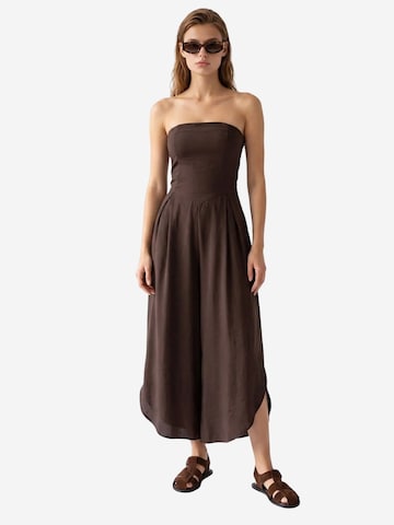 MixRay Jumpsuit 'Overalls' in Brown: front