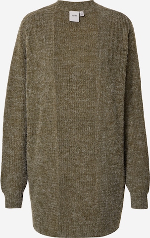 ICHI Knit Cardigan 'NOVO' in Green: front