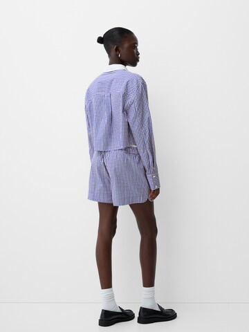 Chemisier Bershka en bleu