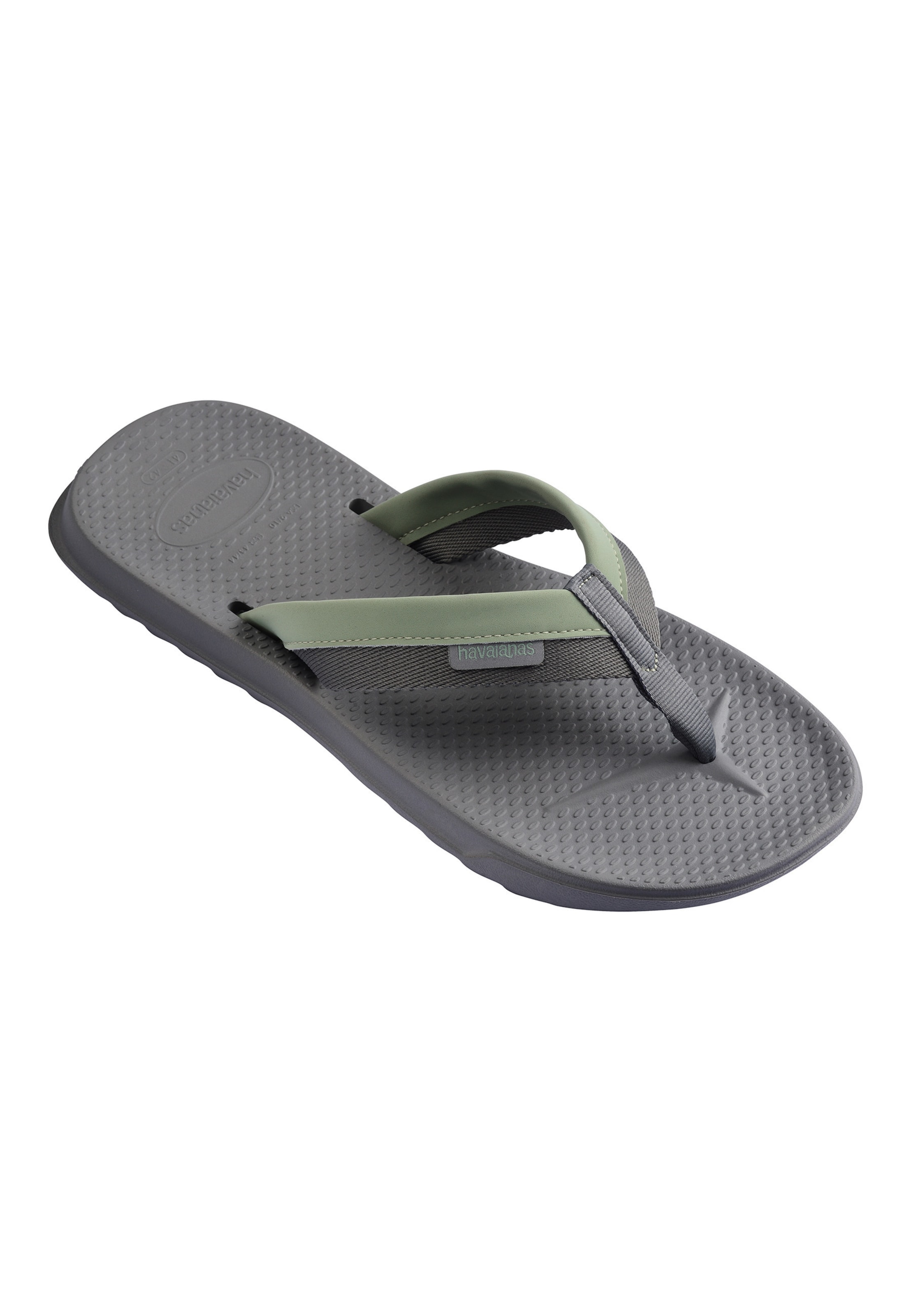 HAVAIANAS - Chinelos de dedo 'TRACK PLUS' em cinzento: frente