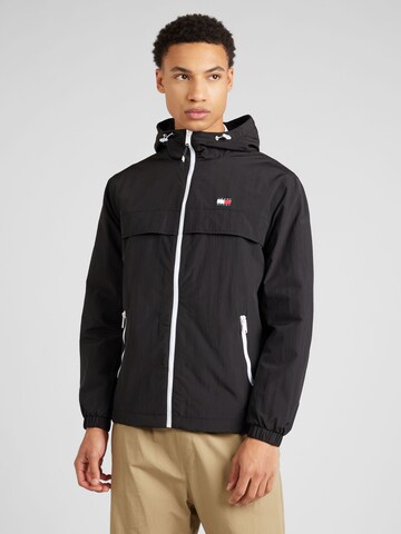 Tommy Jeans Between-season jacket 'Chicago' in Black: front