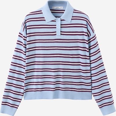 MANGO Neulepaita 'LUCCAPR' värissä vaaleansininen / viininpunainen / valkoinen, Tuotenäkymä