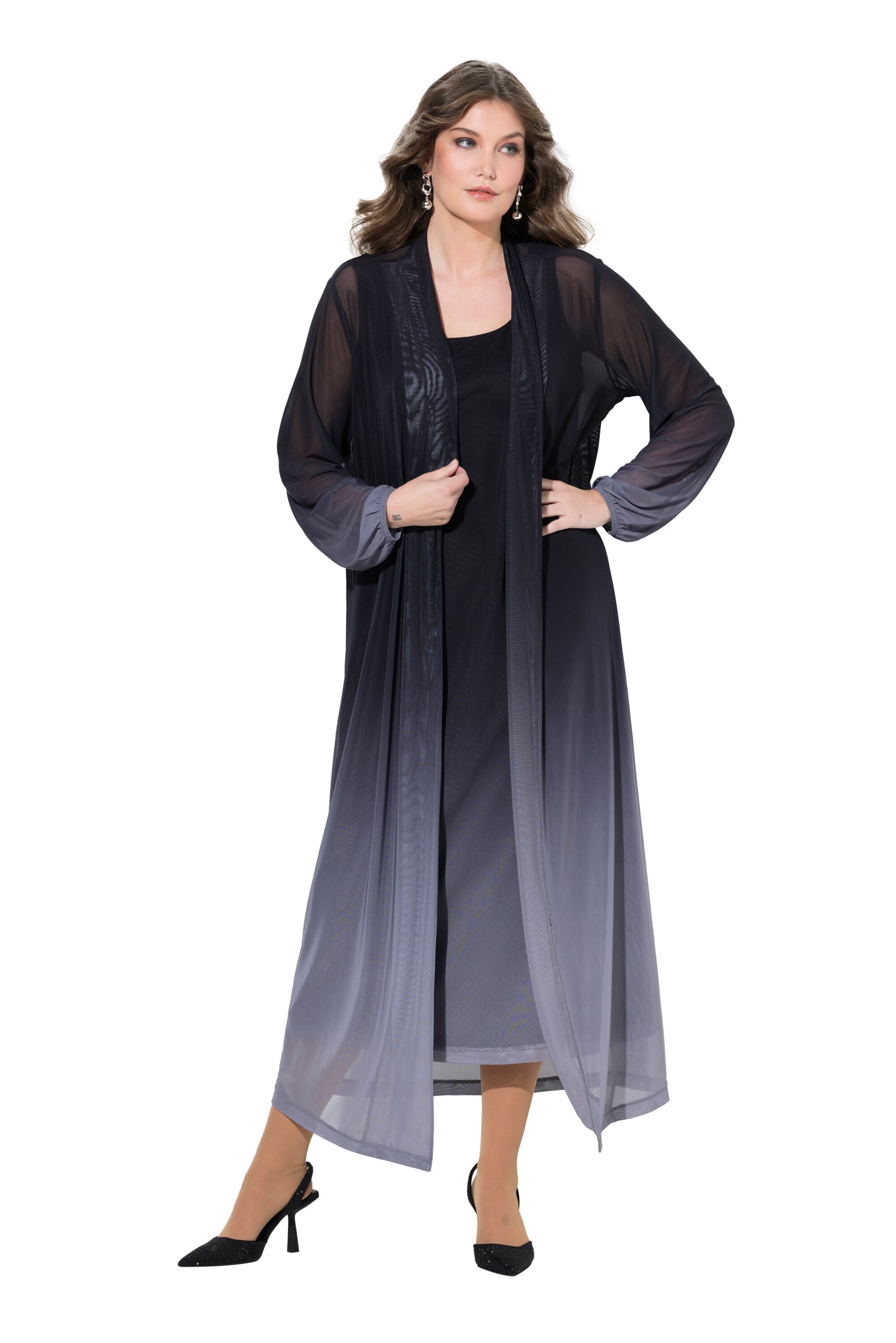 MIAMODA Between-Season Jacket in Black: front