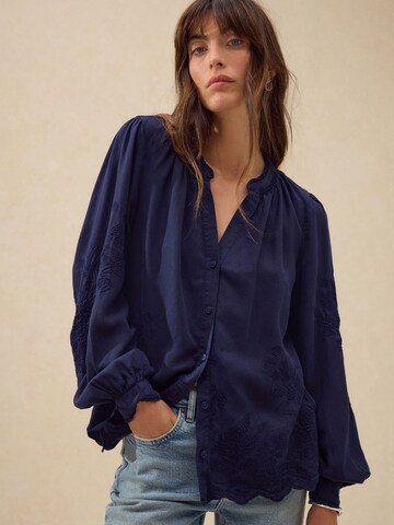Next Blouse in Blue: front