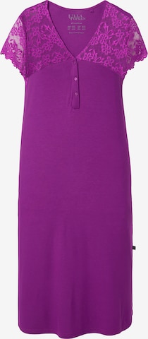 Chemise de nuit Ulla Popken en violet : devant