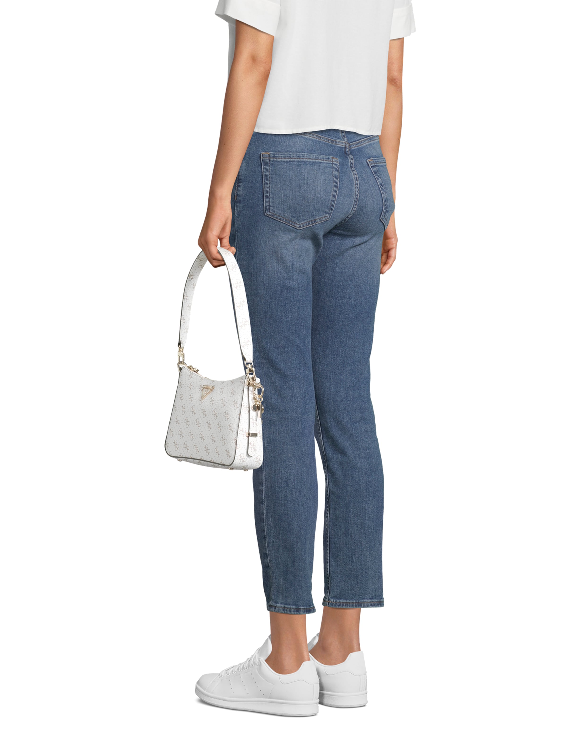 GUESS - Mala de ombro 'Erica' em bege