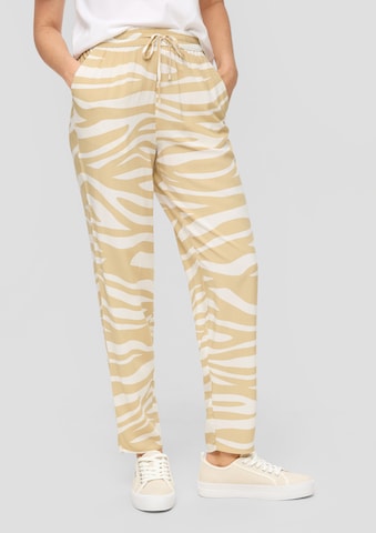 s.Oliver Tapered Trousers in Beige