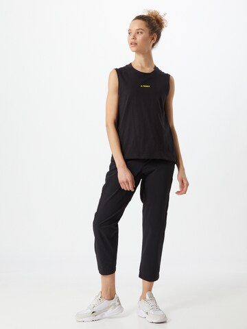 ADIDAS TERREX Skinny Sporttop in Schwarz