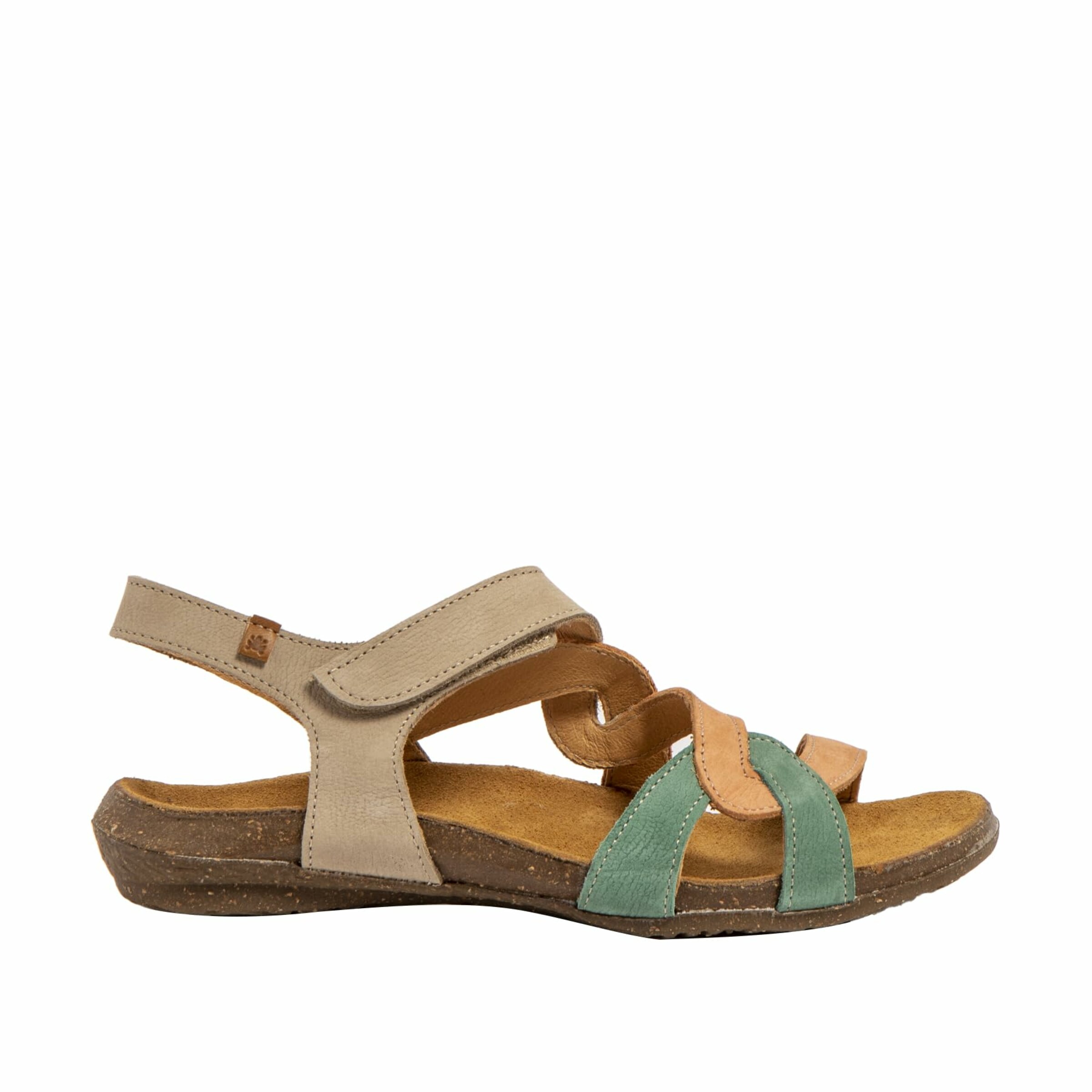 EL NATURALISTA Strap sandal in Beige: front
