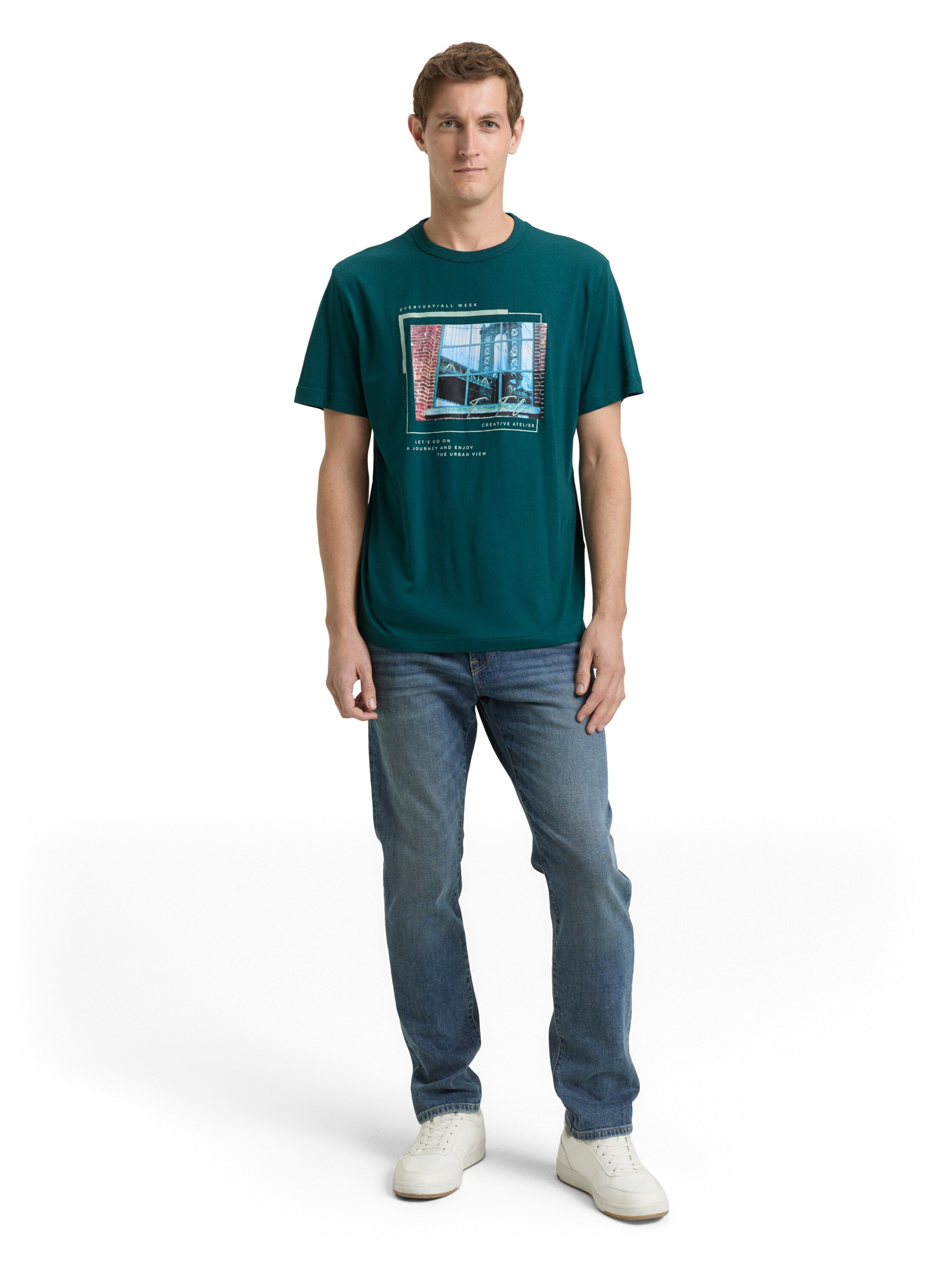 TOM TAILOR T-Shirt in Grün