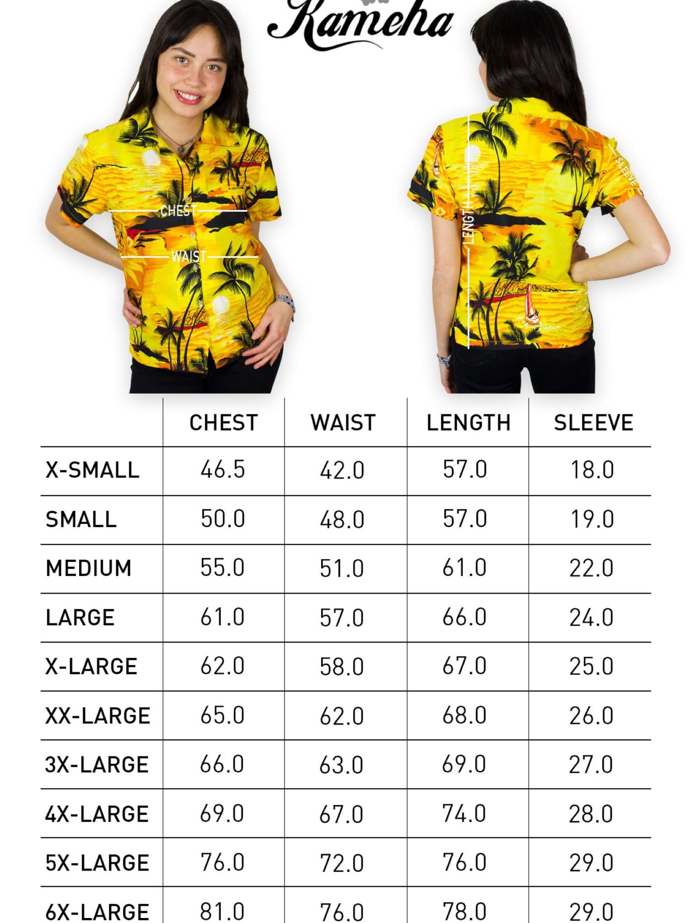 Camicia da donna 'Surf' di King Kameha in giallo