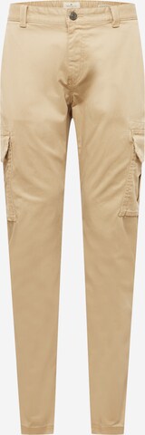 Regular Pantalon cargo 'Travis' TOM TAILOR en beige : devant