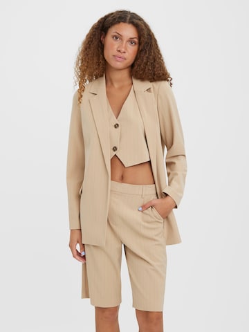 VERO MODA - Blazer 'LISTAKIA' em bege: frente