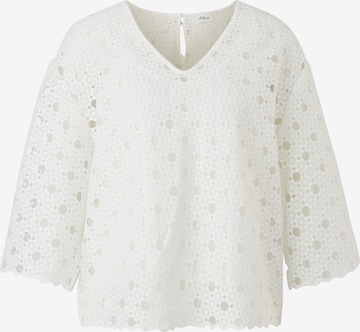 s.Oliver BLACK LABEL Blouse in Beige: voorkant