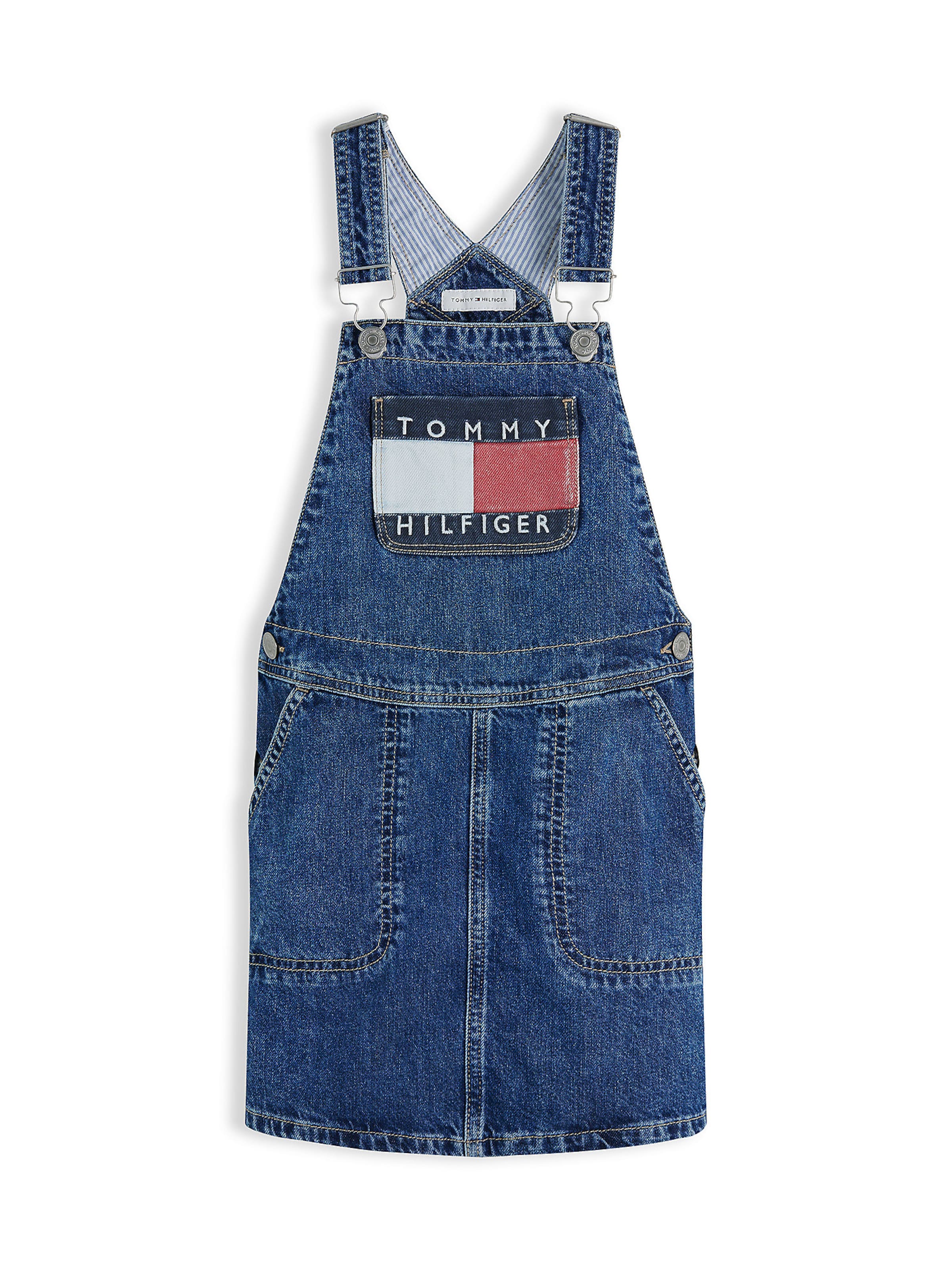 TOMMY HILFIGER Rok 'Heritage' in Blauw: voorkant