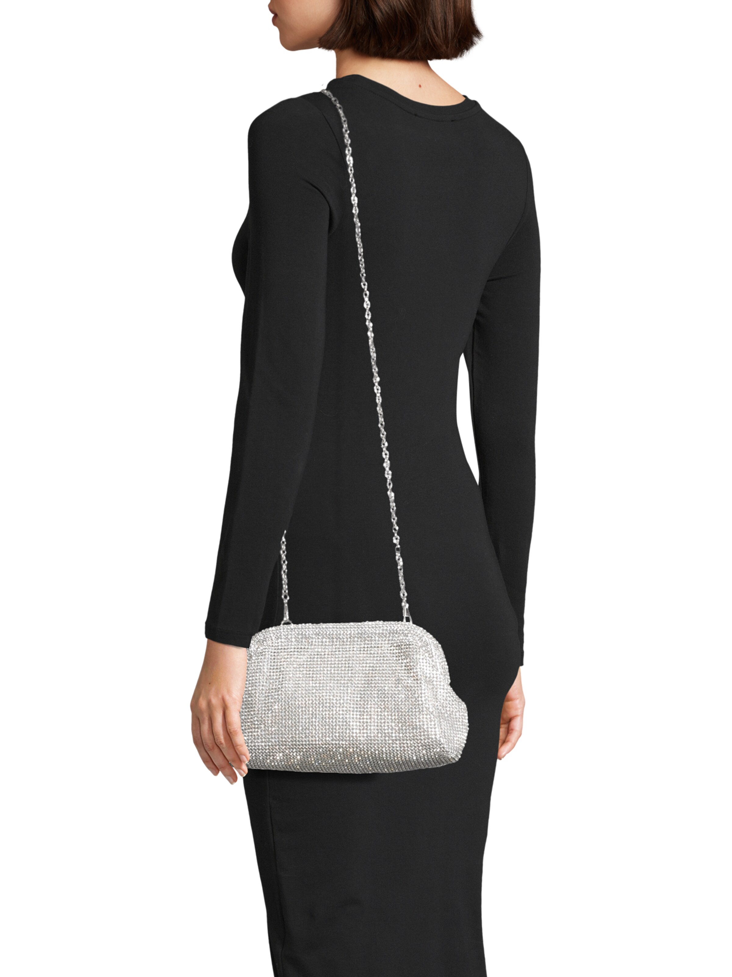 mascara Pikkulaukku värissä hopea