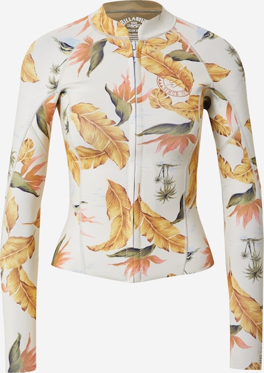 BILLABONG Sportshirt 'PEEKY' in goldgelb / hellgrün / pastellorange / weiß, Produktansicht