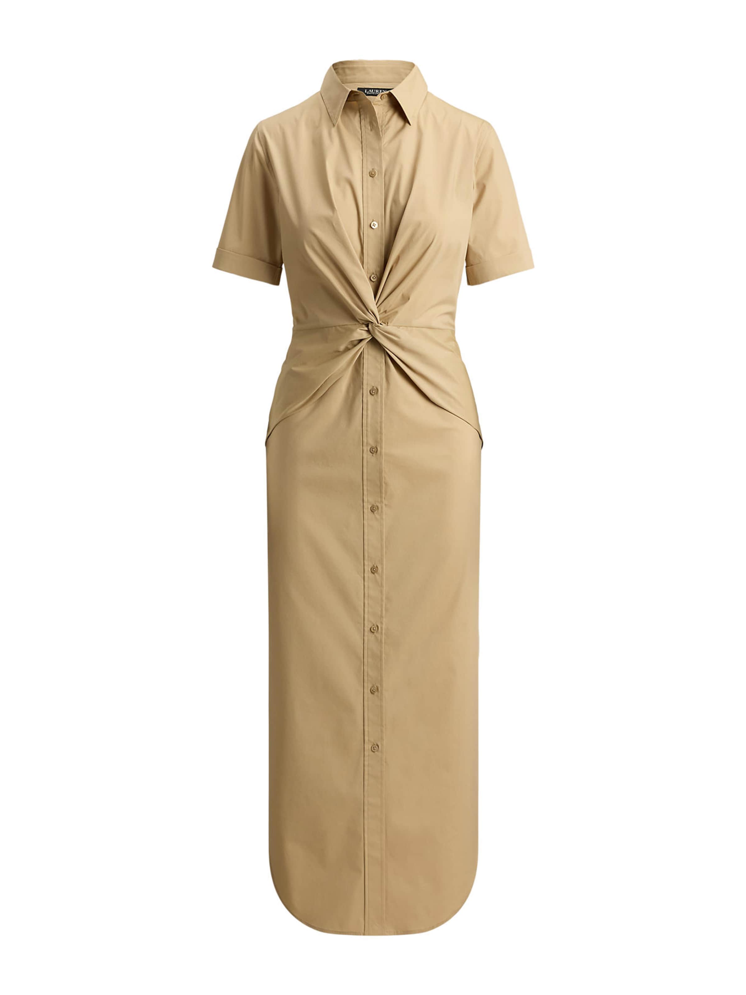 Lauren Ralph Lauren Платье-рубашка в Бежевый: спереди