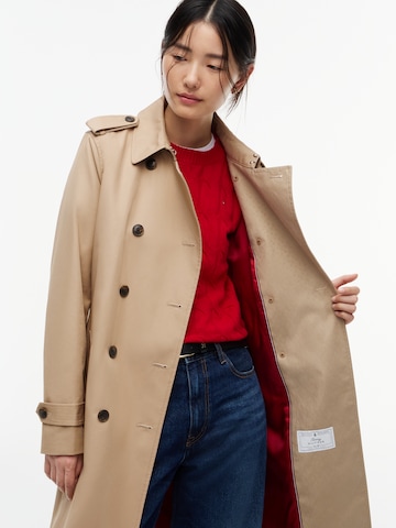 bēšs TOMMY HILFIGER Starpsezonu mētelis
