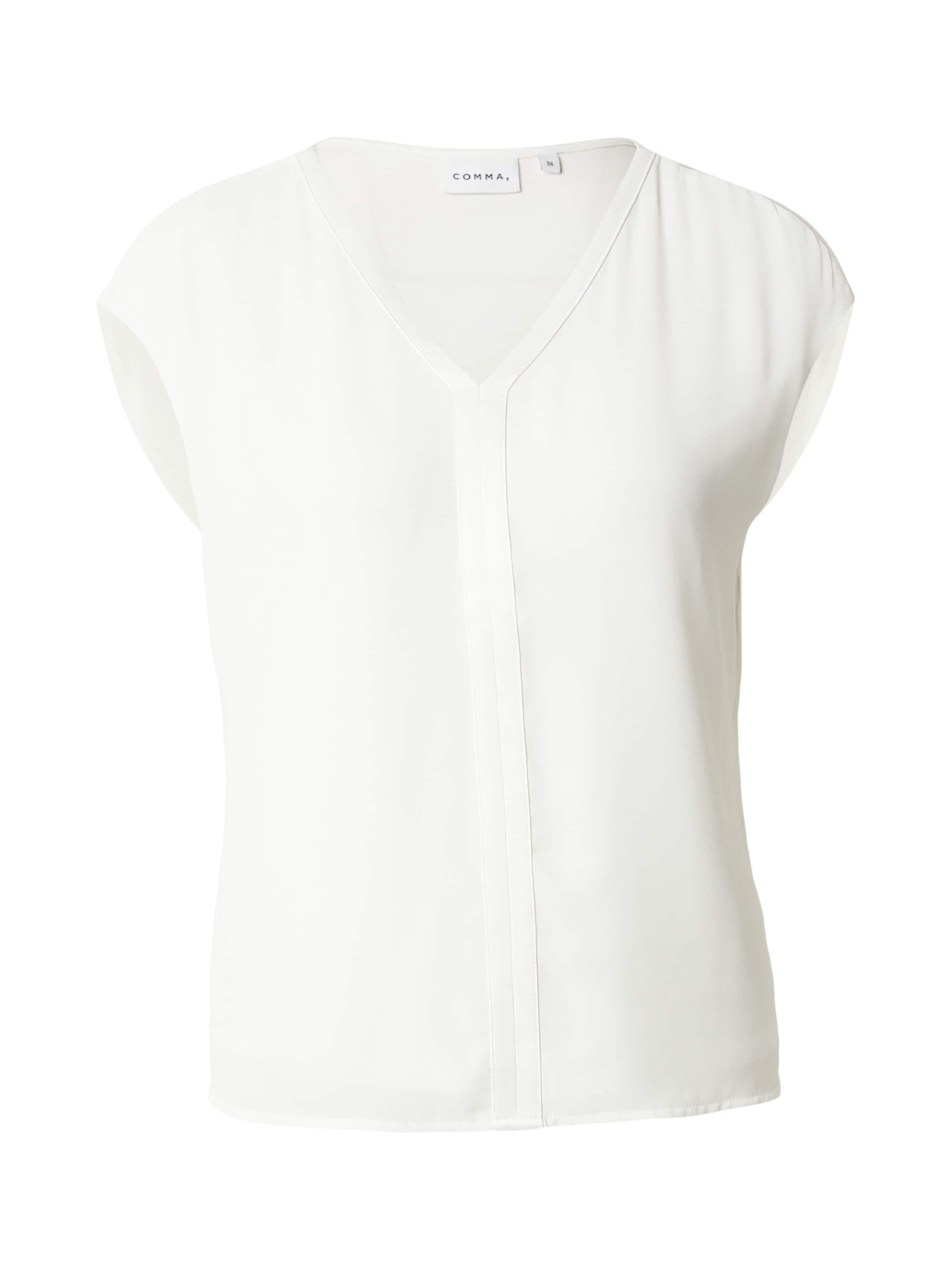 Tricou de la COMMA pe alb: față