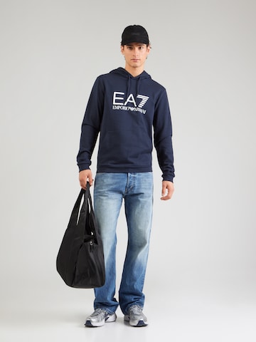 EA7 Emporio Armani Bluzka sportowa w kolorze niebieski