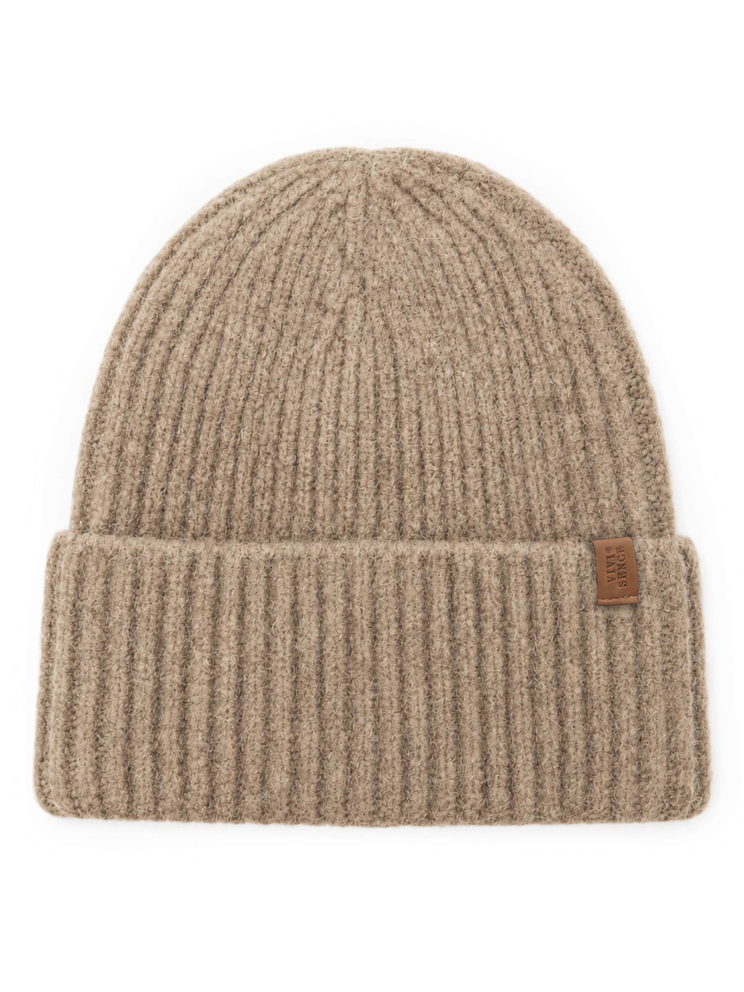 Vivisence Beanie '70125' in Beige: front