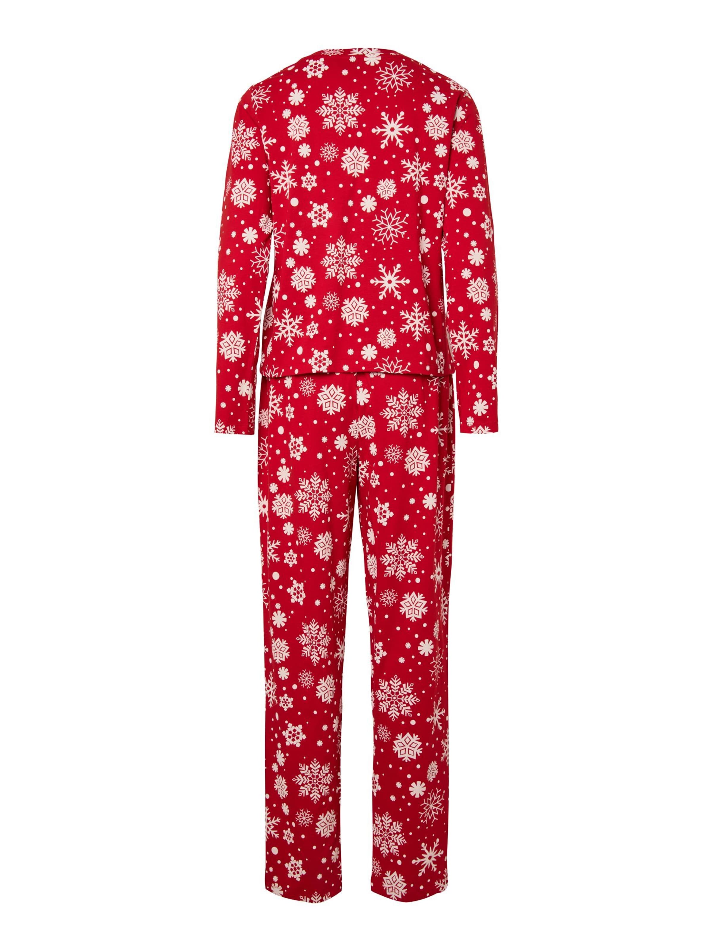 PIECES Pyjamas 'PCNaya X-Mas' i rød