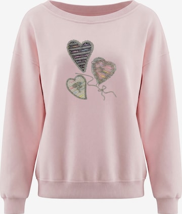 Sweat-shirt MYMO en rose : devant