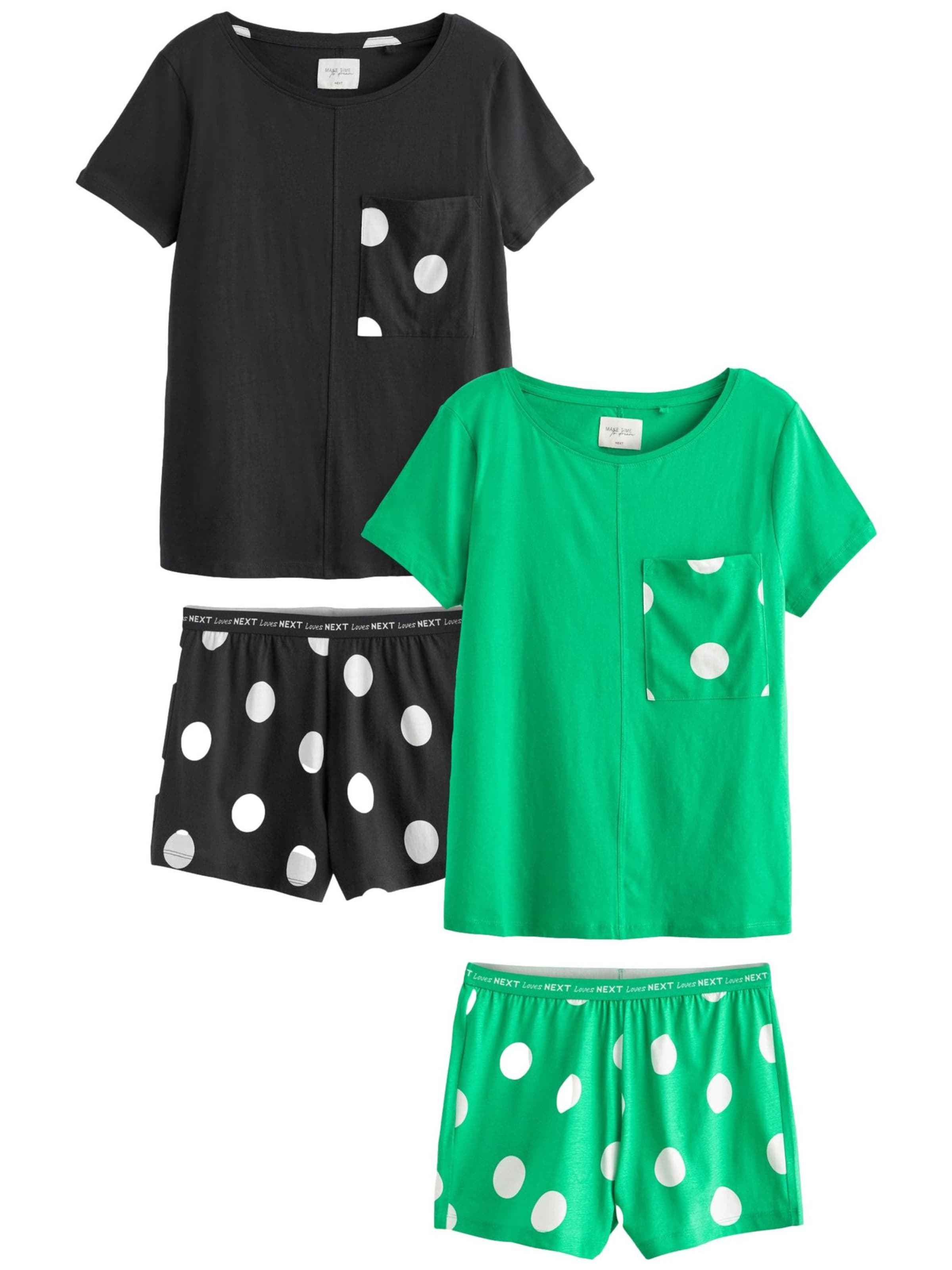 Next Pyžamo – zelená: přední strana