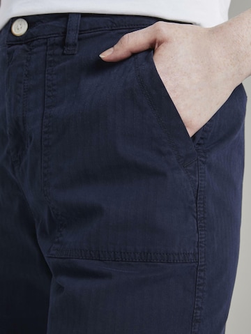 TOM TAILOR DENIM Normální Chino kalhoty – modrá